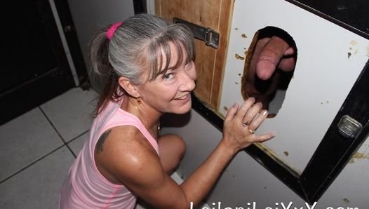 Milf Visits Glory Hole for First Time